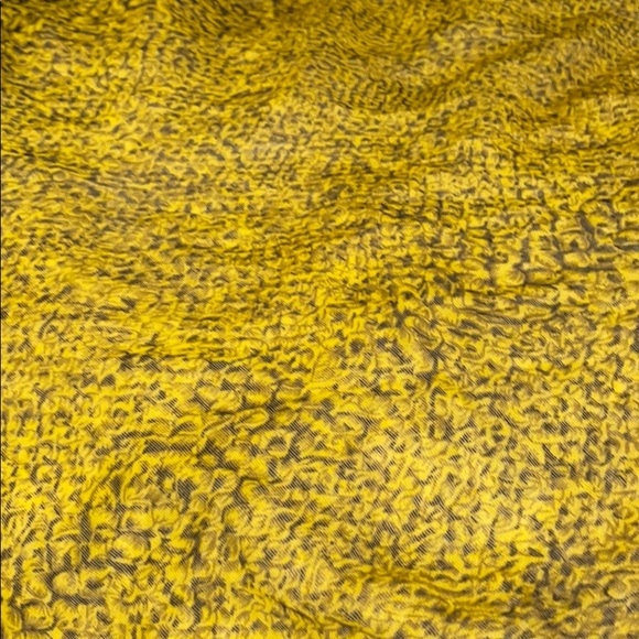 Nordstrom Chartreuse + black snake print scarf - Picture 3 of 5